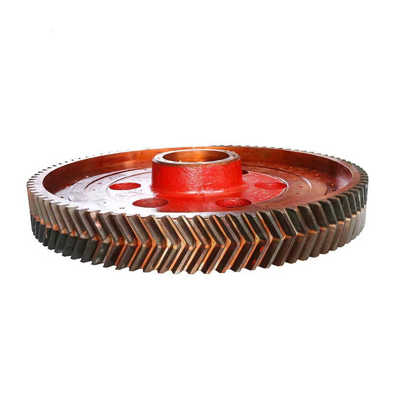 
 Нестандартная коробка передач OEM, легированная сталь 42CrMo, большой диаметр, двойная шестерня, спиральная елочка, большая модульная шестерня   (62496736851)