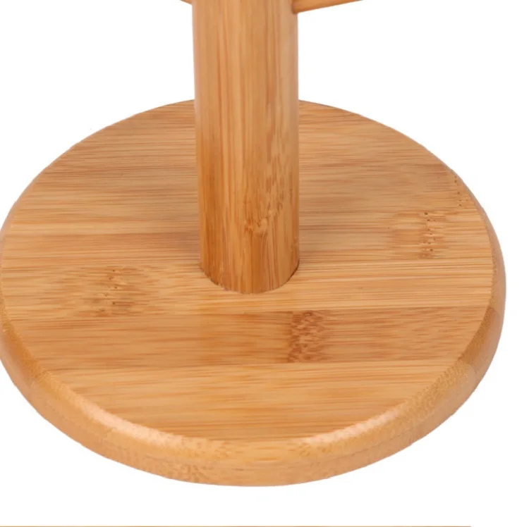 Bamboo cup hanger kitchen holder Mug Coffee Tea Rack  accessories Storage stand