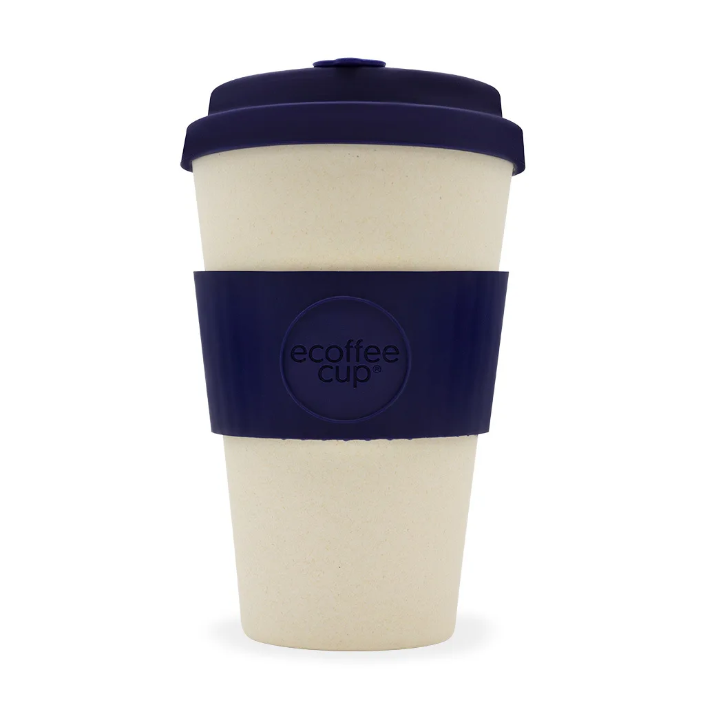 Hot-selling Custom bpa-free ecological natural coffee mug biodegradable reusable bamboo fiber coffee travel mug cup with lids