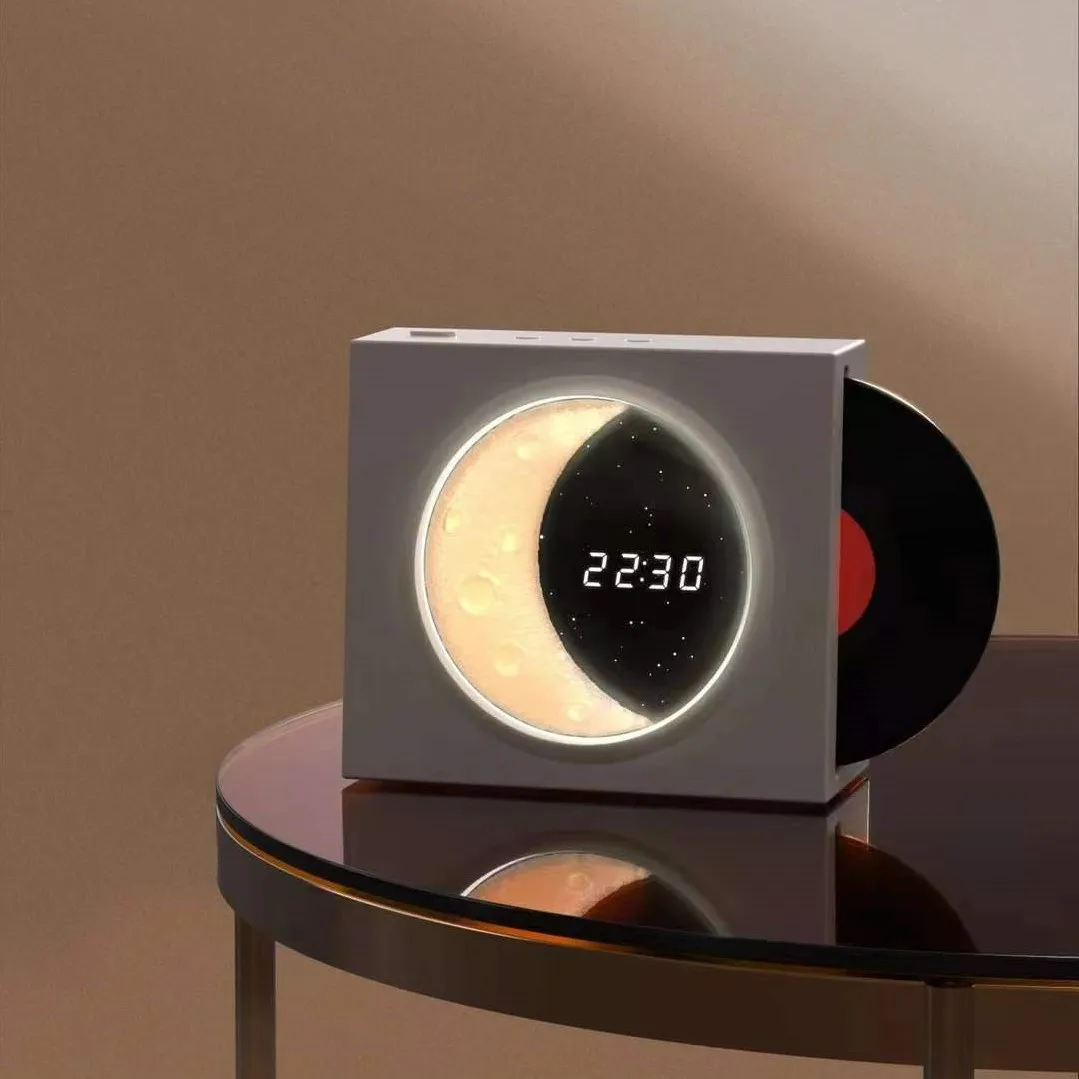 Vintage Vinyl Record Player Style Wireless Speaker Phonograph Style with Cute Retro Look Great Gift for Home Table Decor