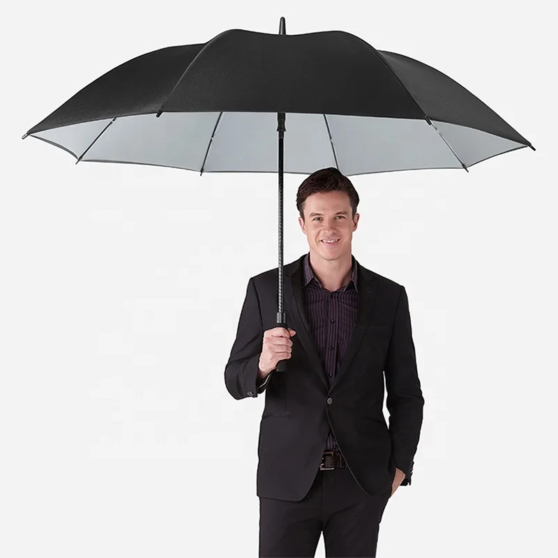 Wholesale Extra Large Windproof Golf Umbrella Automatic Open Double Canopy Sun Rain Umbrella Oversize Stick Umbrellas
