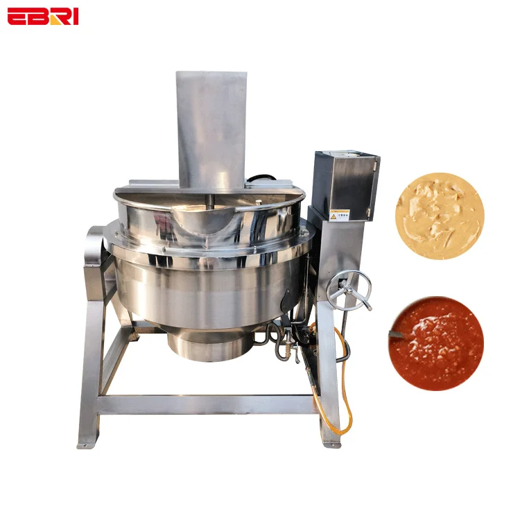 Customizable jam making jacketed steam kettle steam jacketed milk boiling kettle steam jacketed kettle with stirrer