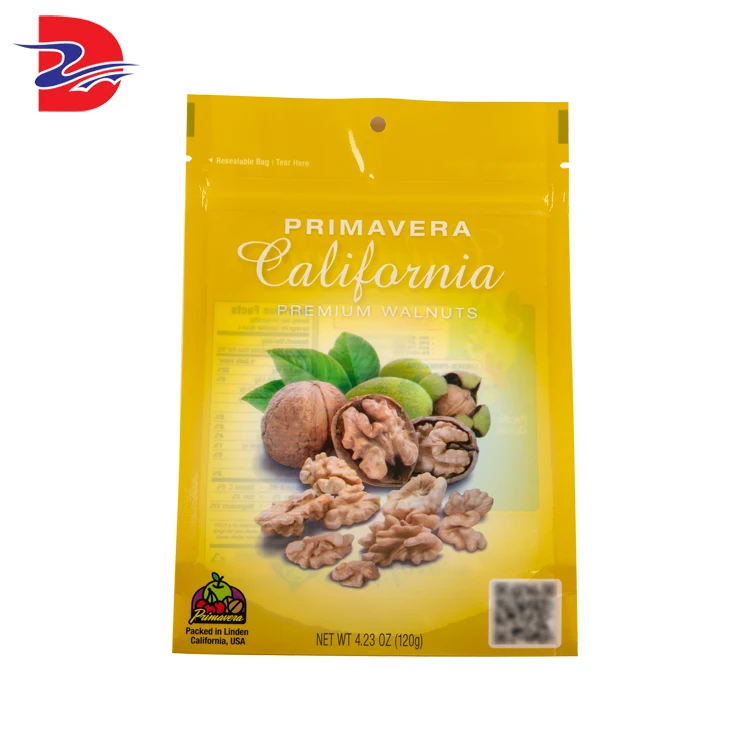 Original factory transparent window melon seed snack food packaging bag