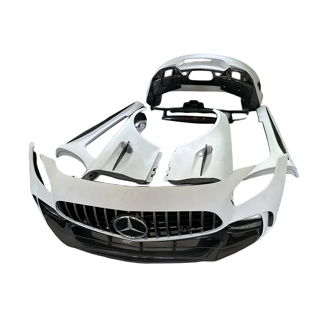 Hot sale products GTR Style Half Carbon Fiber Bumper Fender Spoiler For Merced Benz AMG GT GTC GTS Upgrade To GTR Body kit