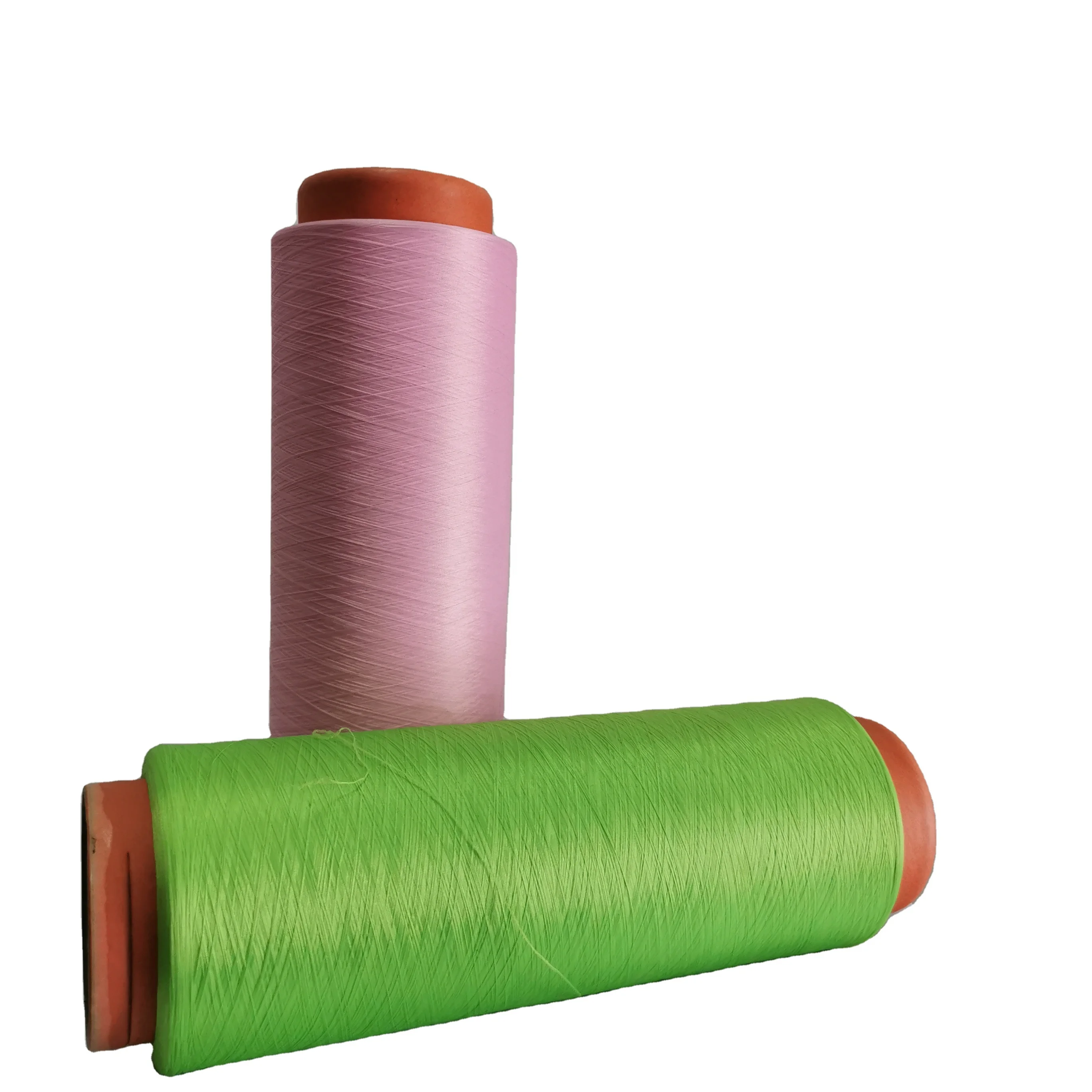 
75D/144F DTY HIM black high light color fastness dope dyed polyester yarn for auotemotive fabric 