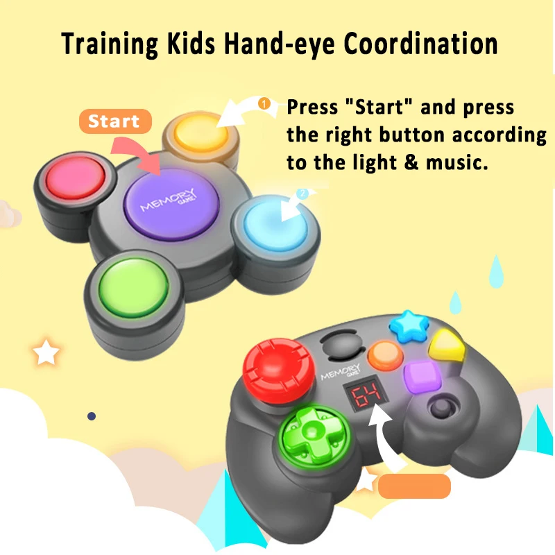 Early learning play fun board game pocket educational game console memory game