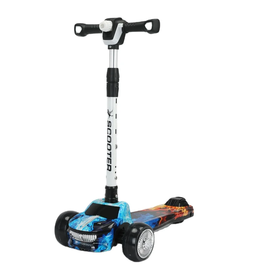 2024 kids scooter with projection function kids car scooter