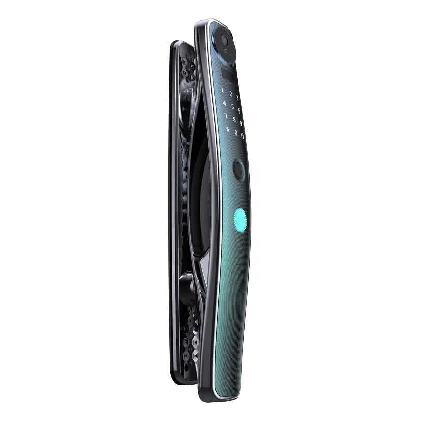  Face recognition camera digital wifi app remote control fingerprint password home smart door