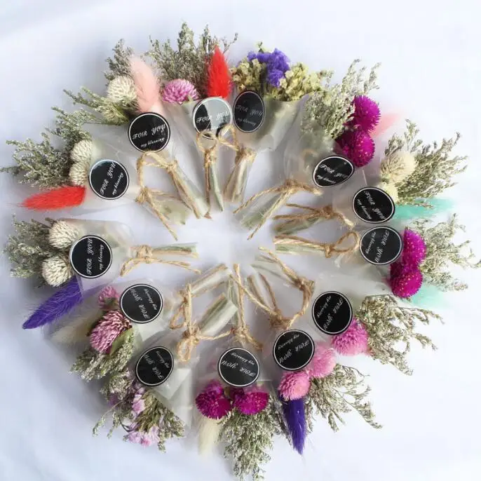 Christmas DIY small decorative preserved mini natural dried flower bouquet