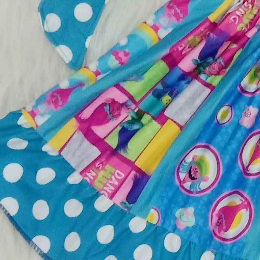 2020 New design cute cartoon styles dots baby girls party twirl dresses fashion children hot selling casual dresses