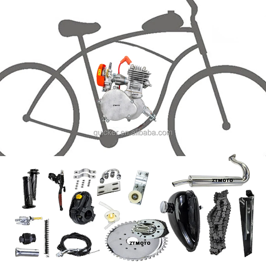 Motorized gas bicycle chopper scooter motor Phantom 85cc (more than 80cc) V3 two stroke bike engine kit