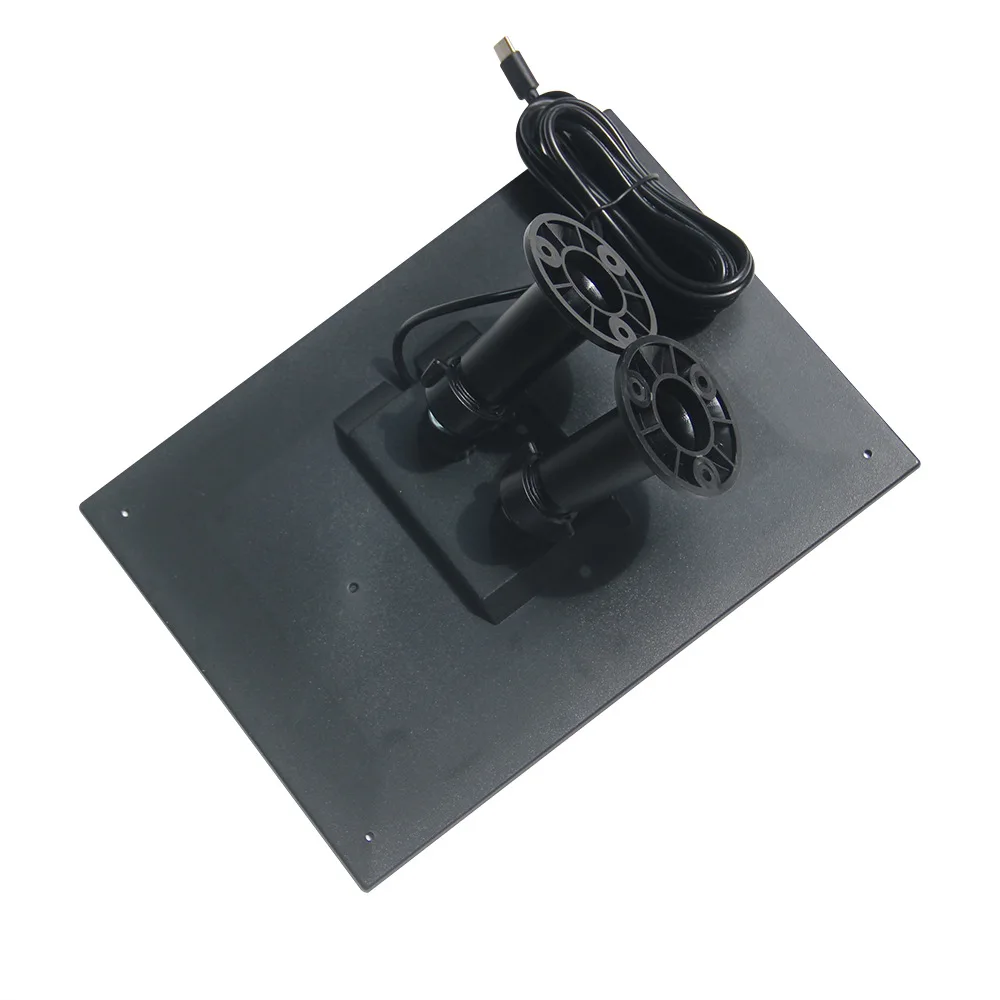 8W Dual Bracket Solar Panel Type-C/DC5521/Micro USB for Doorbell Security Camera Monitoring Systems Charging