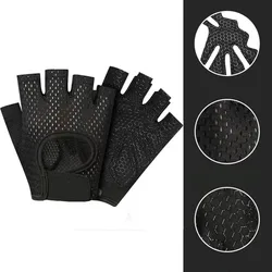 Wholesale training fingerless fitness bodybuilding gym weight lifting gloves for man women