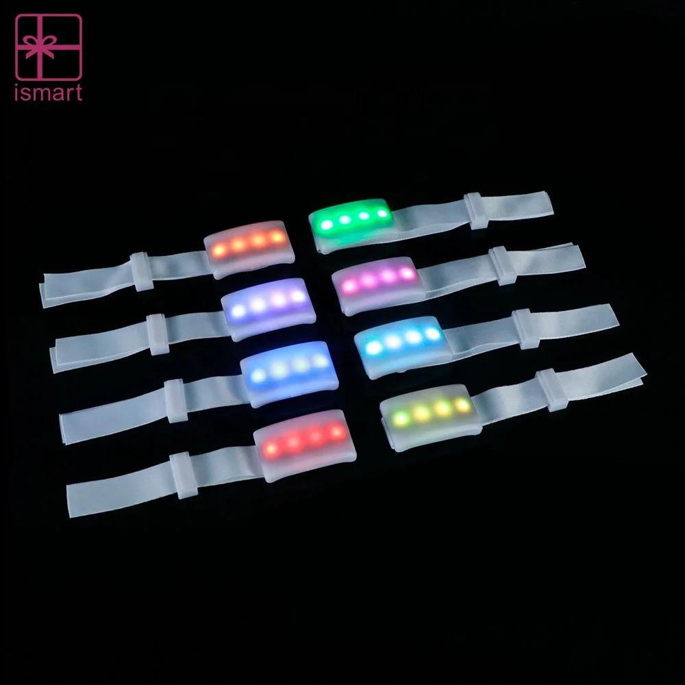 Ismart 4 светодиода 433 МГц DMX пульт дистанционного управления RGB светодиодный браслет для ночной спортивной встречи