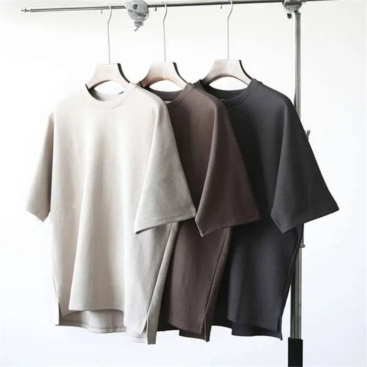 Wholesale Blank Mens Oversized T Shirts heavy 100% Premium Cotton Print Custom Logo Label Print T Shirt