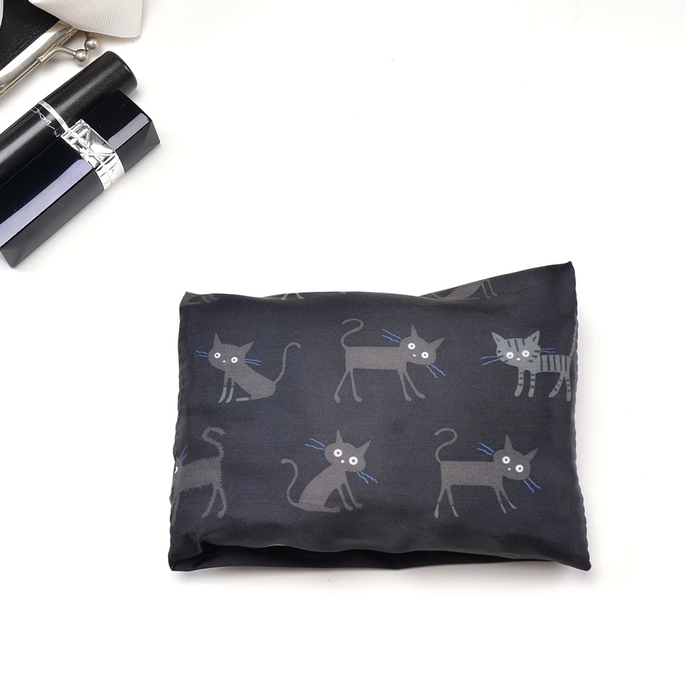 RPET reusable recycled polyester tote t-shirt shape foldable grocery shopping bags ECObag shoppingbag for cheap