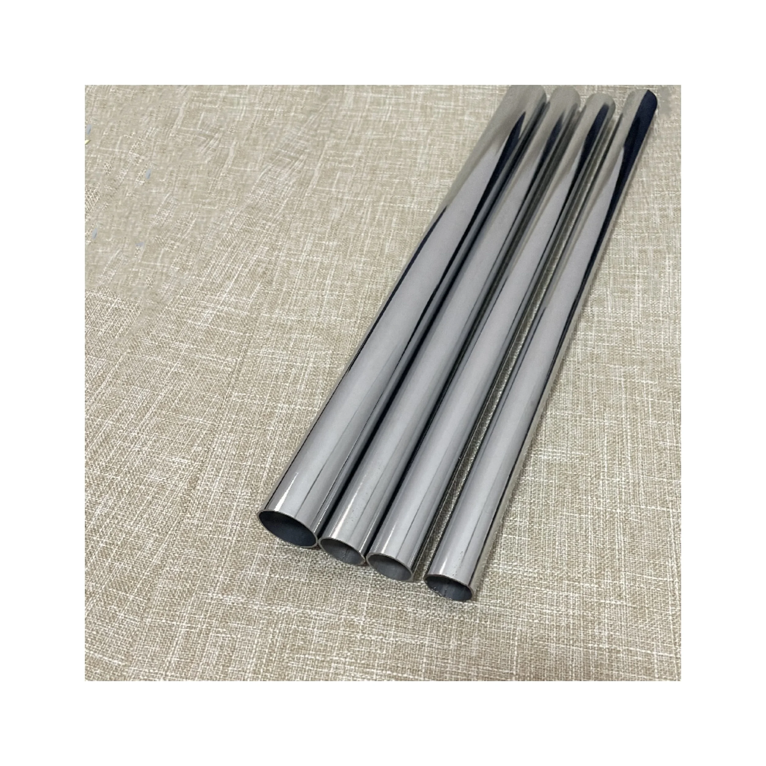 Chrome  Color Wholesale price easy installing simple track curtain rods optional curtain rod holder