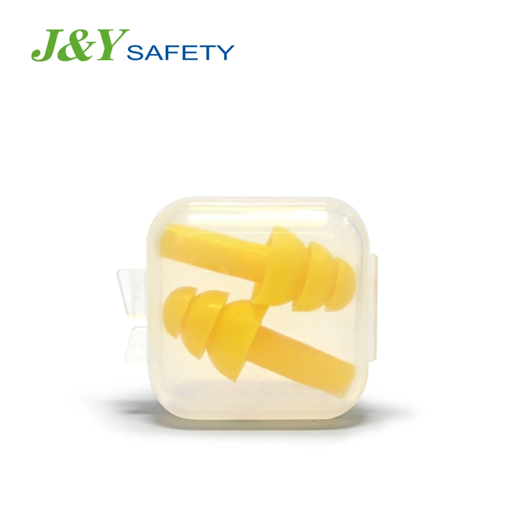 Reusable Waterproof Soft Silicone Earplugs Noise Protective Ce Ansi Approved Safety Earplugs