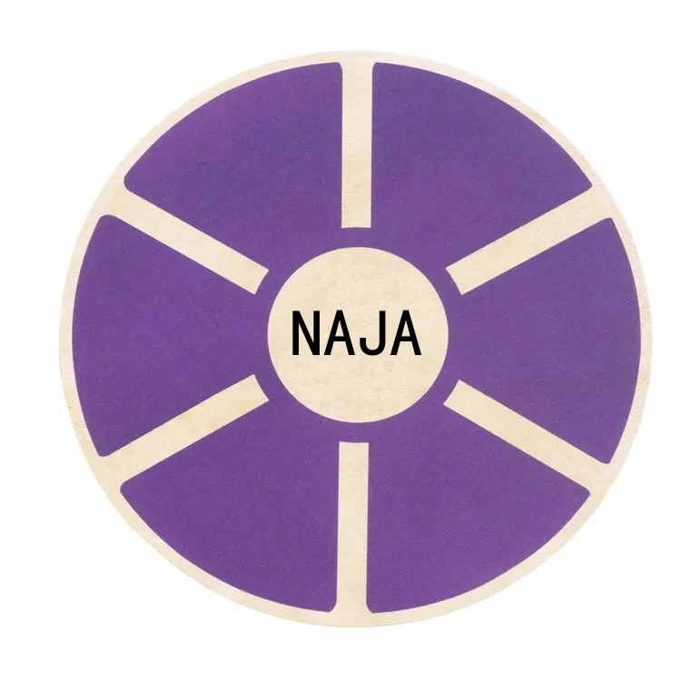 Custom logo round exercise wooden wobble balance board exercise balance stabi board