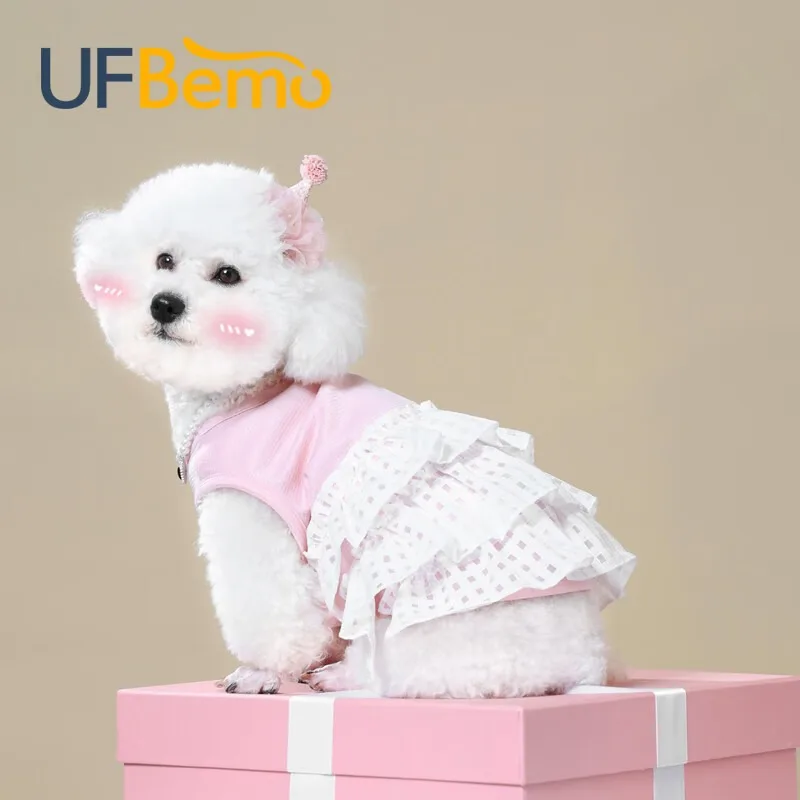UFBemo лидер продаж летнее платье для собак платье-рубашка одежда домашних животных маленьких вечеринки юбка щенков