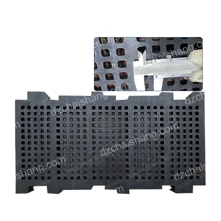 305*610 pu sieve plate mining ore coal stone sand vibrating screen panel rubber polyurethane screen mesh