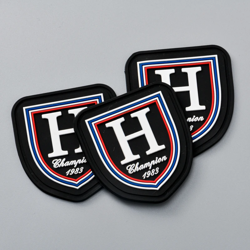 Custom 3D Rubber Patch, Die-Cut Soft PVC Label With Your Logo
