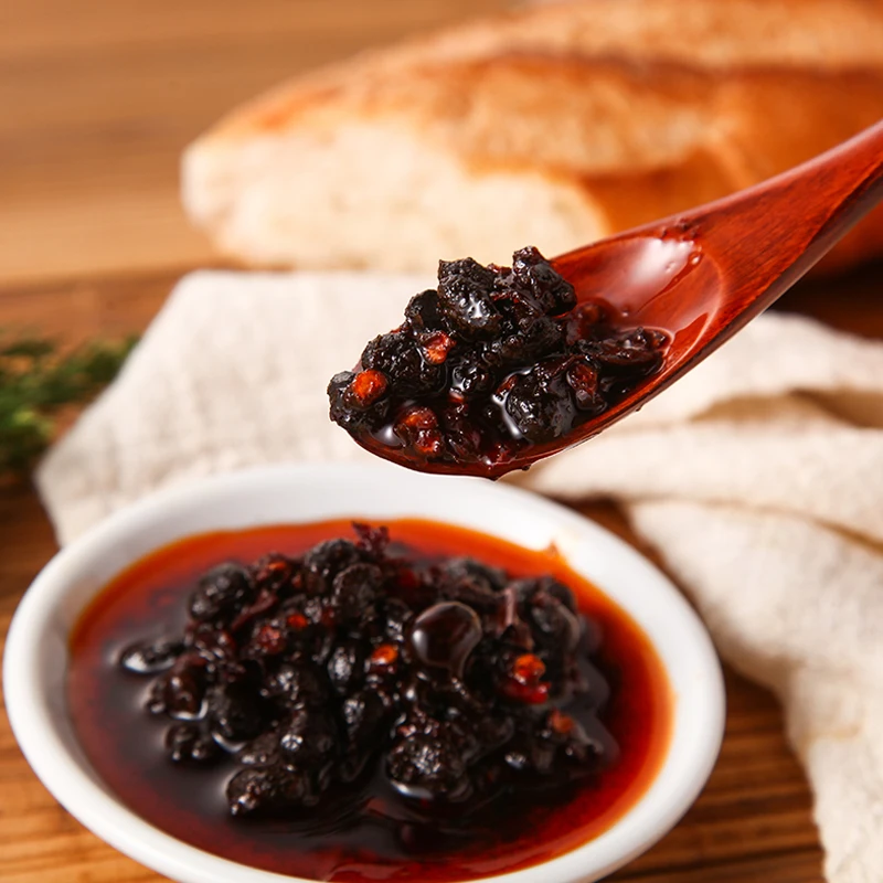 China ZunYi Gourmet Spicy Hot Savory All-Natural Black beans Chili Oil  Versatile Sauce Good on Everything