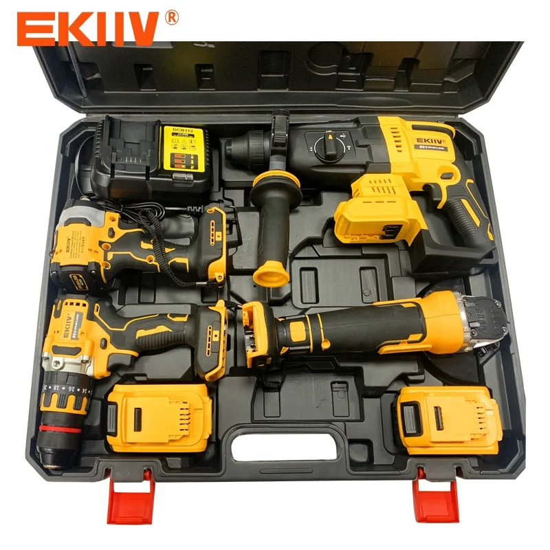 Factory High Quality Cordless Power Tools 21V Electric Brushless Wrench Screw Driver Electric Impact Screwdriver