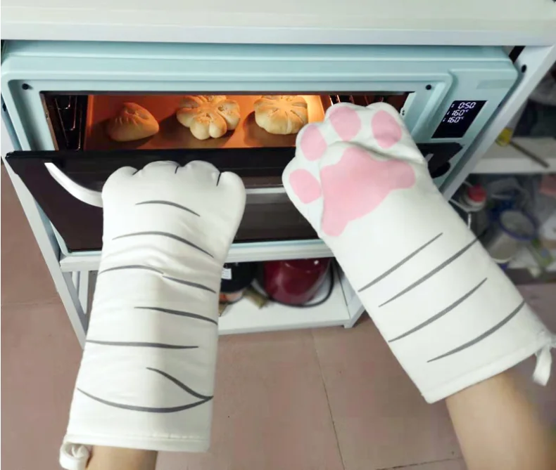 
high quality extra long cat gloves animal oven mitt 
