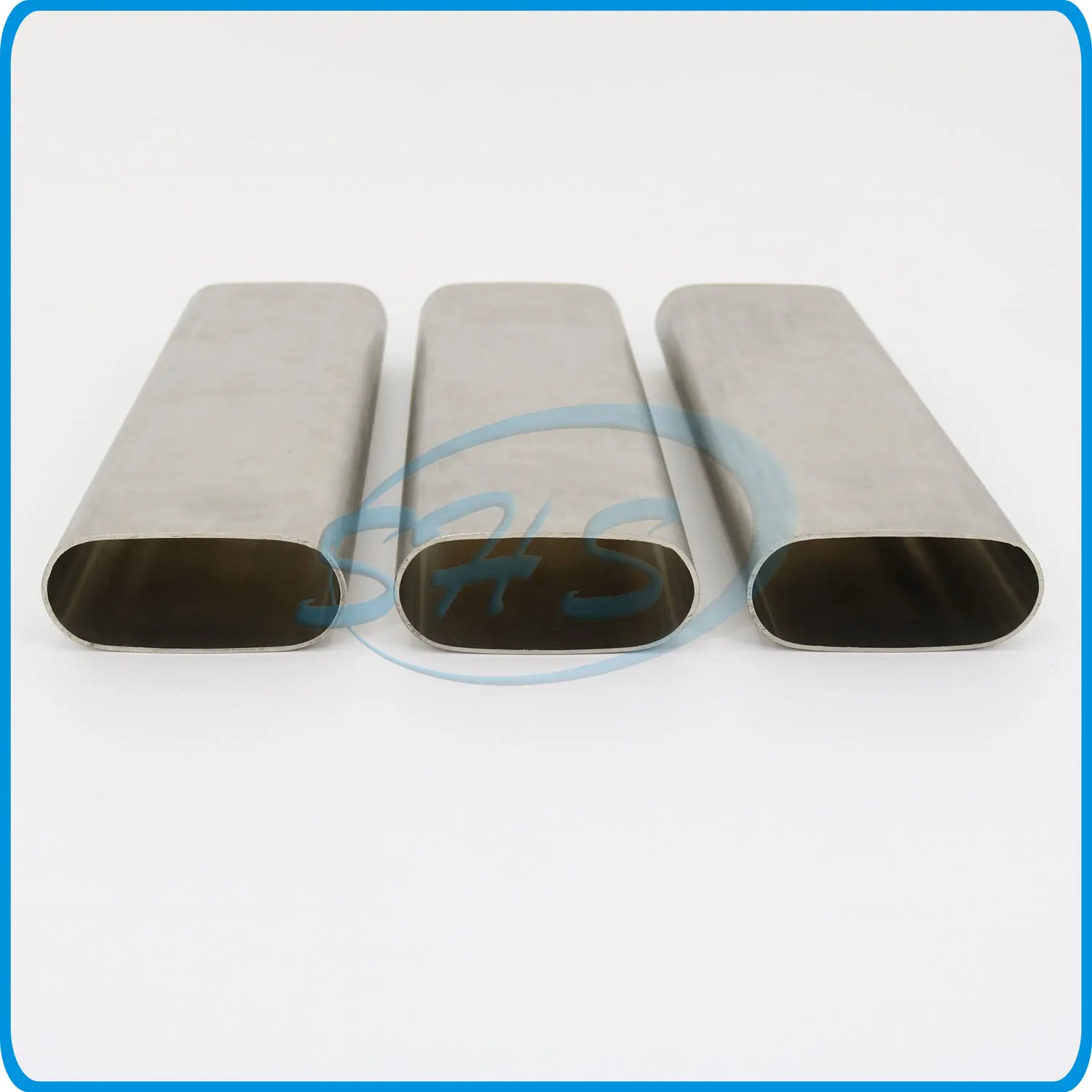 Tp 300s large size stainless steel oval pipe flat sided oval pipe with No.4 polishing for construction high-speed train station