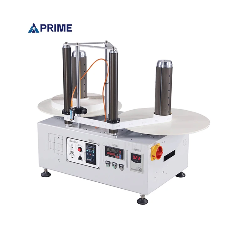 Mini slitter rewinder machine for BOPP package tape roll with web guide