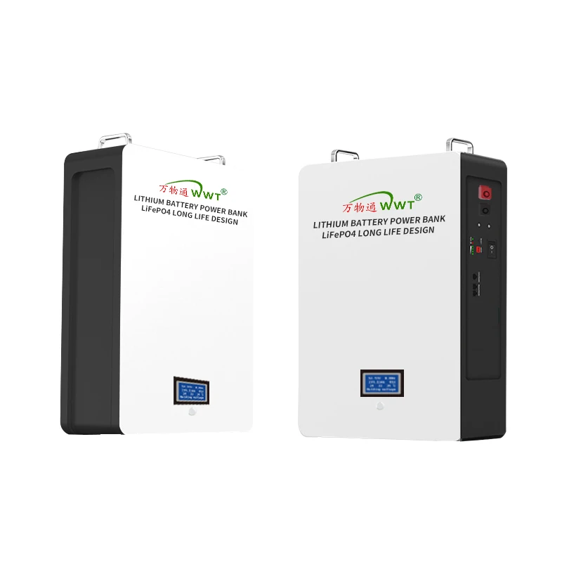 WWT 51.2v 48V 100AH 200AH 300AH 400AH  51.2V 5kwh 10kwh 15kwh 20kwh Modern Powerwall Mounted Without Pulley Lifepo4 Home Battery