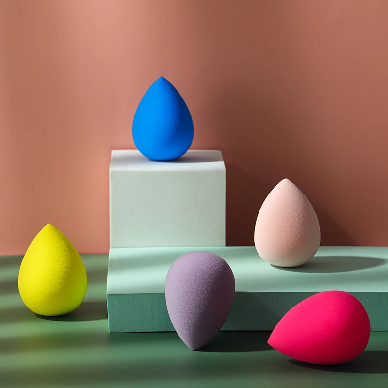 Оптовая продажа мягкий блендер в форме капли спонж для пудры без латекса косметический