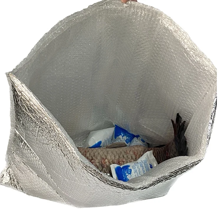 Cooling insulation liner, insulation foil foam box liner for cold transport with CoolaPack ice packs that reflect heat