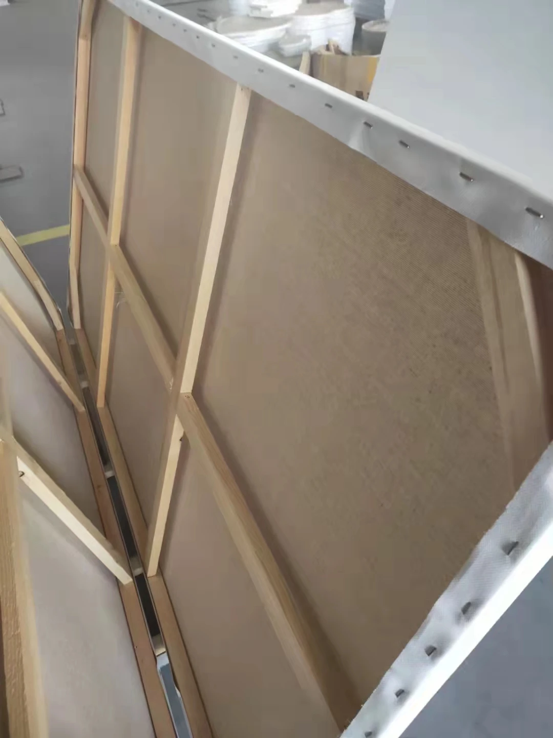 Wholesale big size Custom Size Wooden Canvas frame Stretcher Bars Inner Frames for making  painting canvas