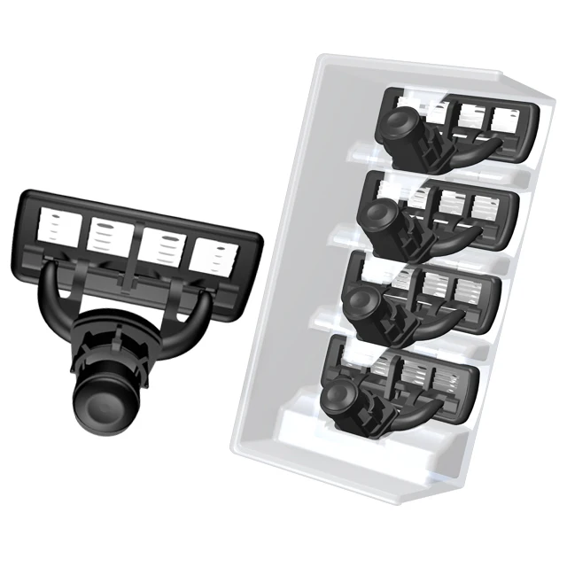 High quality 5 five stainless steel blade razor with open design cartridges and lubricant strip