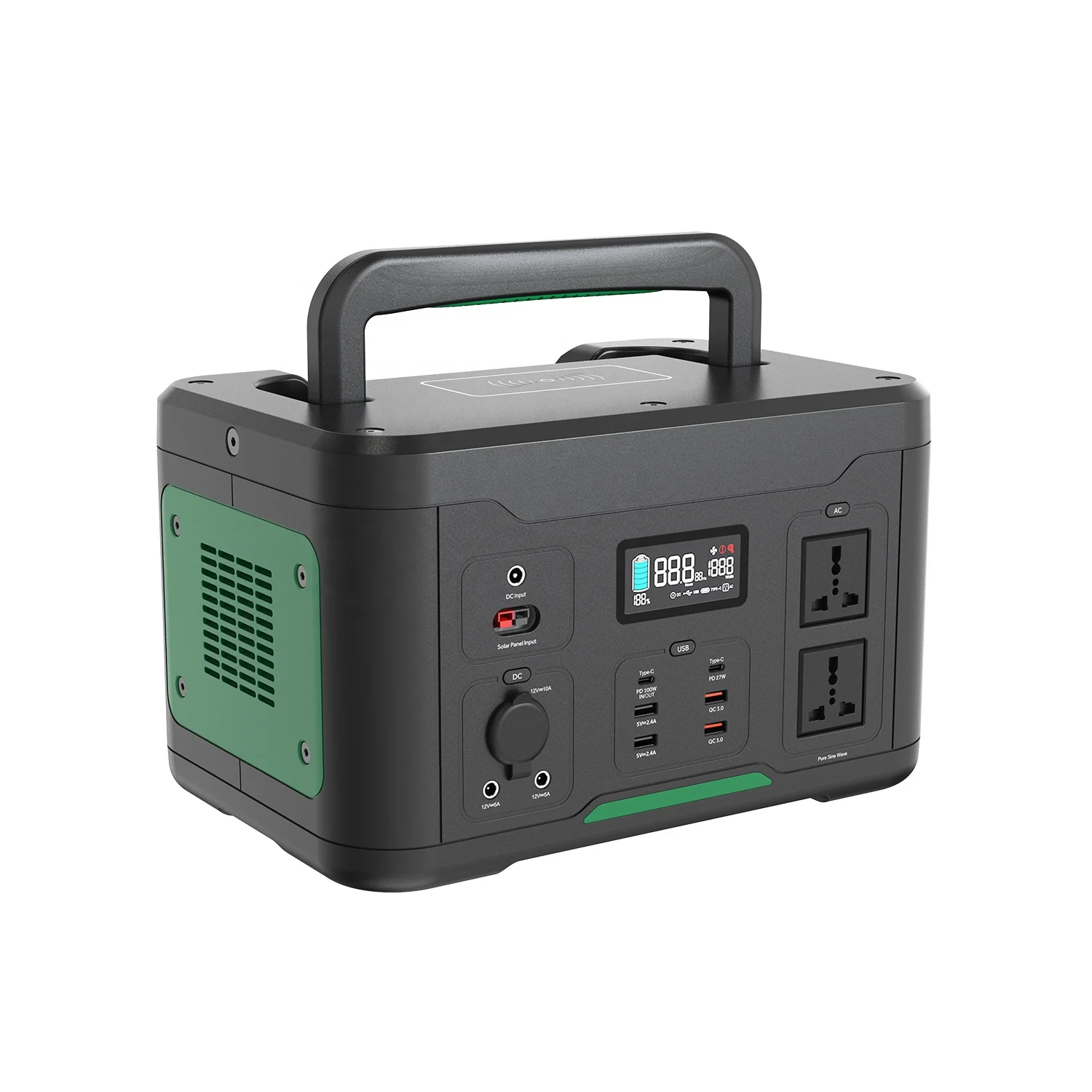 for multi home applications AC 220v Big Capacity Lifepo4 lithium Battery 1KW portable power station Power Energy System