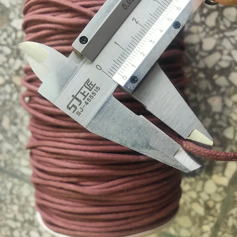 Wholesale premium quality  durable packing rope custom color  2mm 3mm cotton rope waxed cord