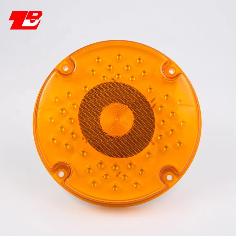 12V желтый красный круглый 7 дюймов автобус задний фонарь