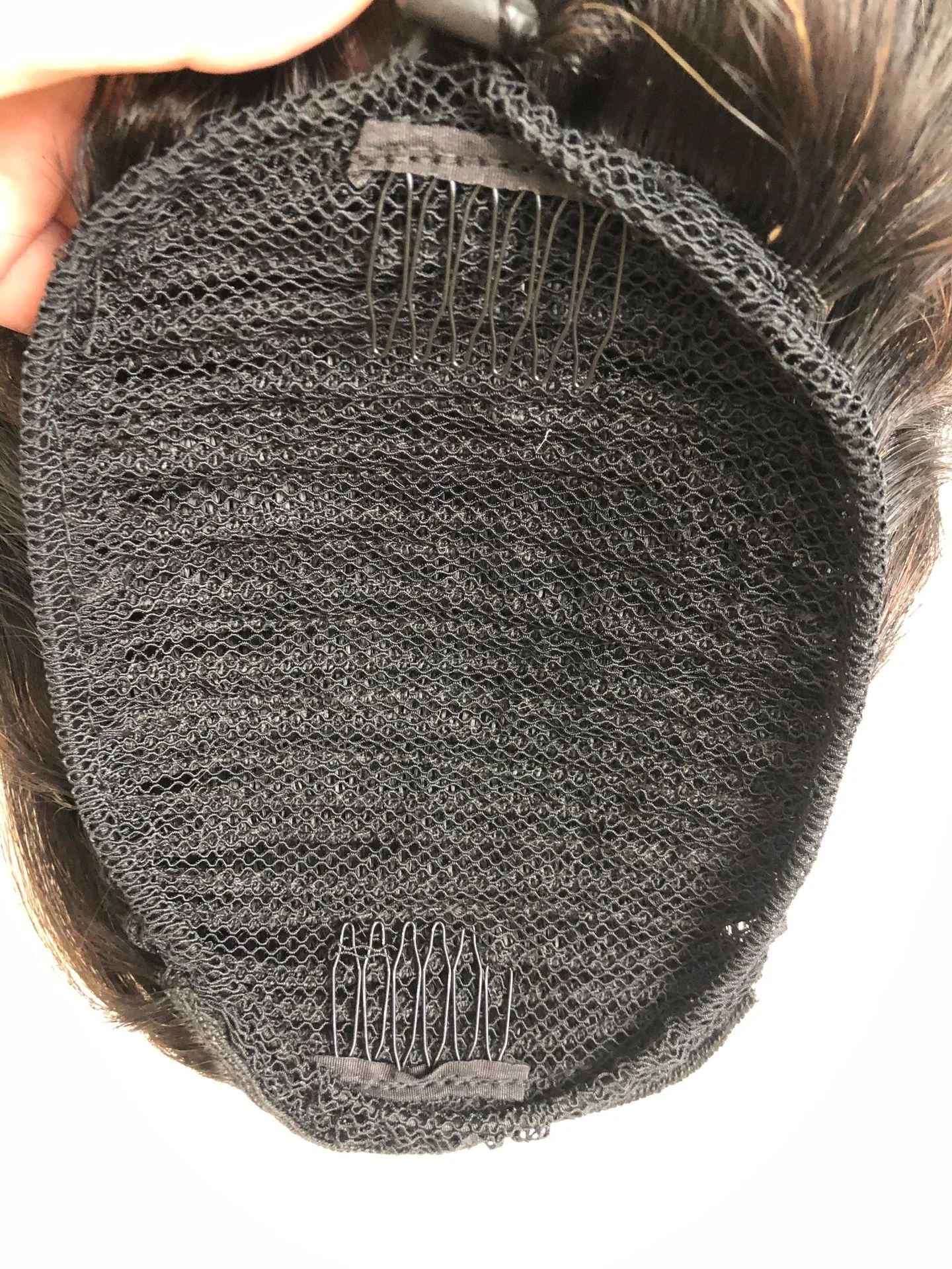 wholesale stock  Ombre  blonde  T1B 27 Afro Kinky Curly Drawstring Human Hair Ponytail hair extension