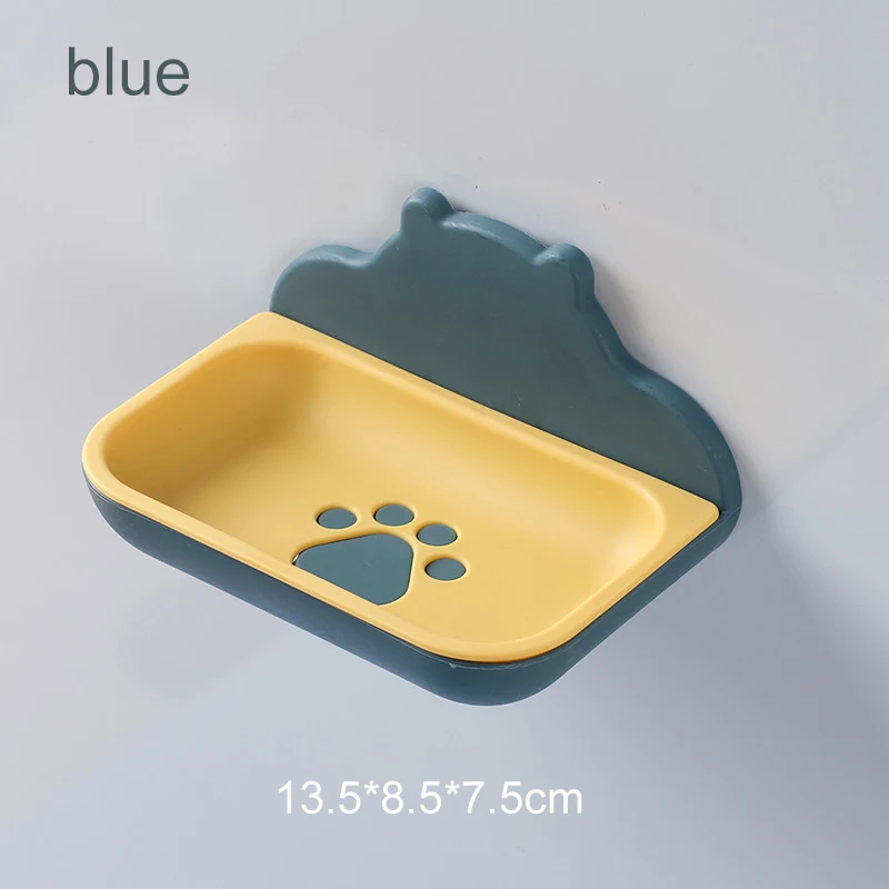 High quality drain plastic wall bathroom soap holder shower soap storage box plastic soap dish