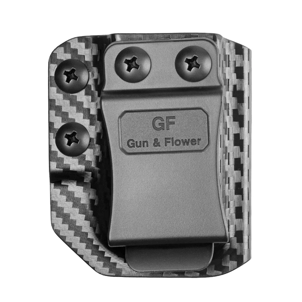 OWB/IWB Tactical Carbon Fiber Single Magazine Holder/Pouch/Case for Single Stack Magazines