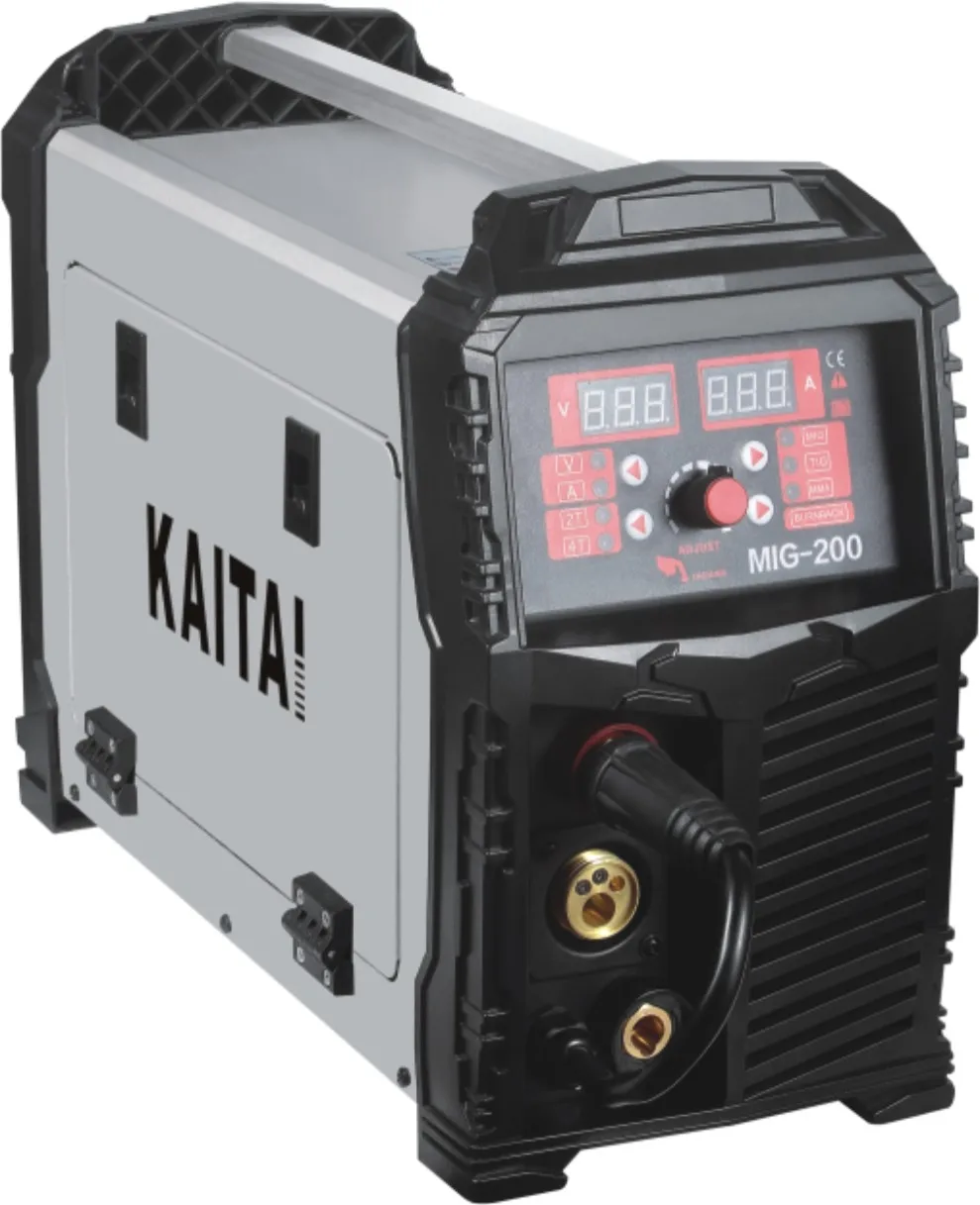 NEW Semi-Automatic MIG Gas Gasless 220V Flux Core Wire Inverter IGBT MIG MAG ARC  TIG 3in1 Welder  MIG-200B