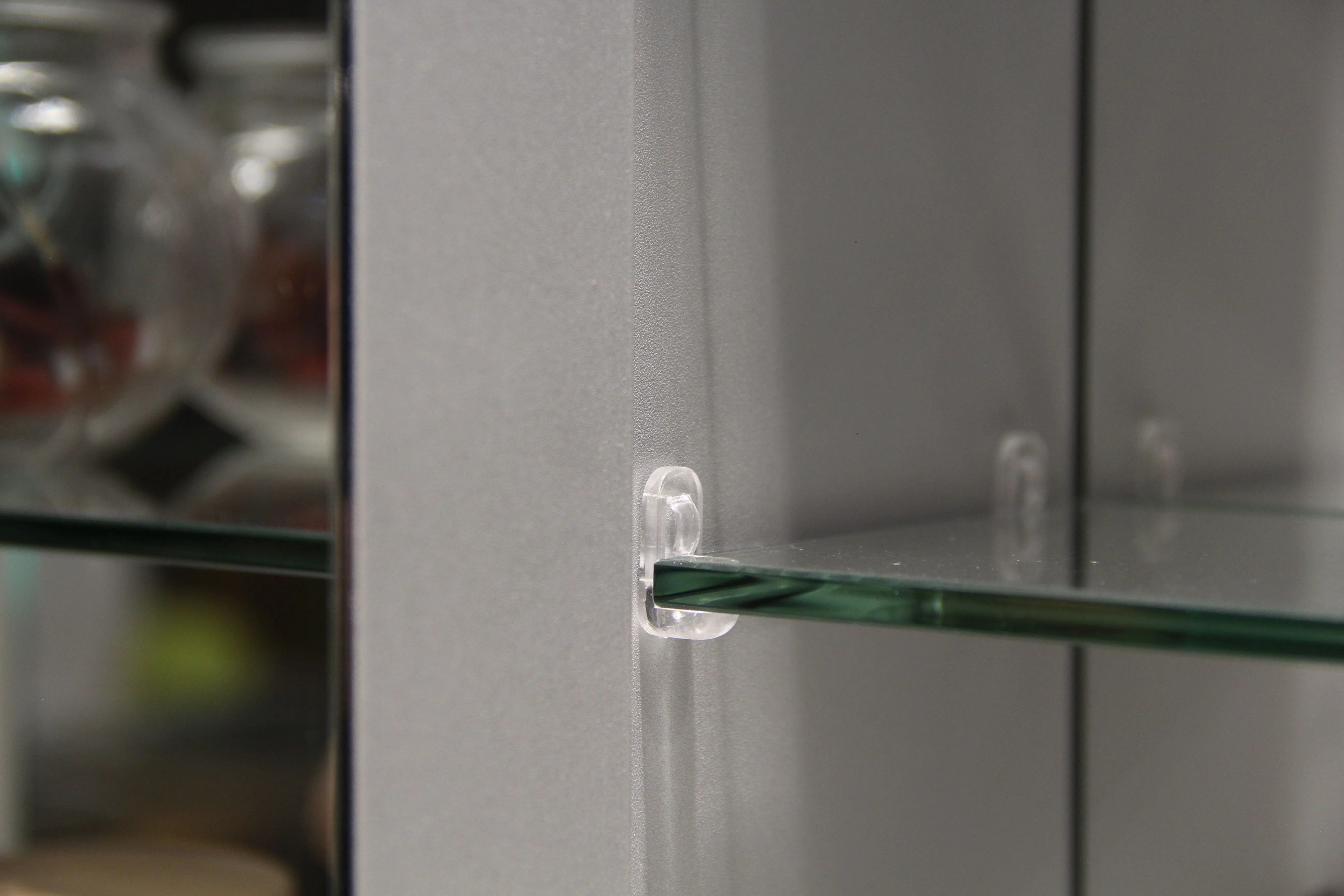 Bathroom Dim Mirror Cabinet Manufacturer Touch Sensor LED Lighted Wall Cabinet Makeup Medicine Cabinet With Double Side Mirror