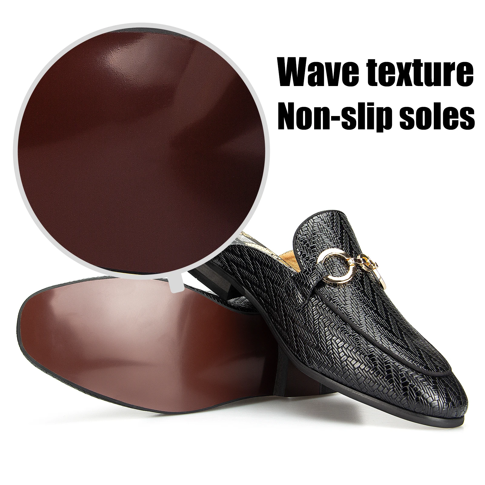 Fashion Outdoor Half Loafers Genuine  men loafer shoes