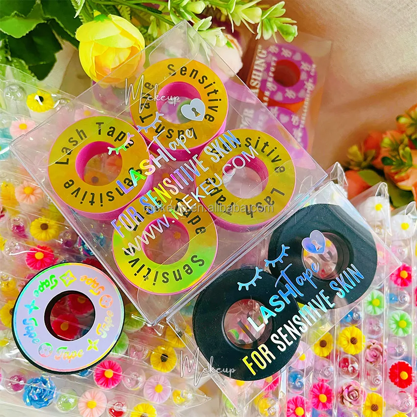 Waterproof Plaster 3m Pink Skin Sensitive Extension Adhesive Medical Eyelash Lash Tape Silicon Gel