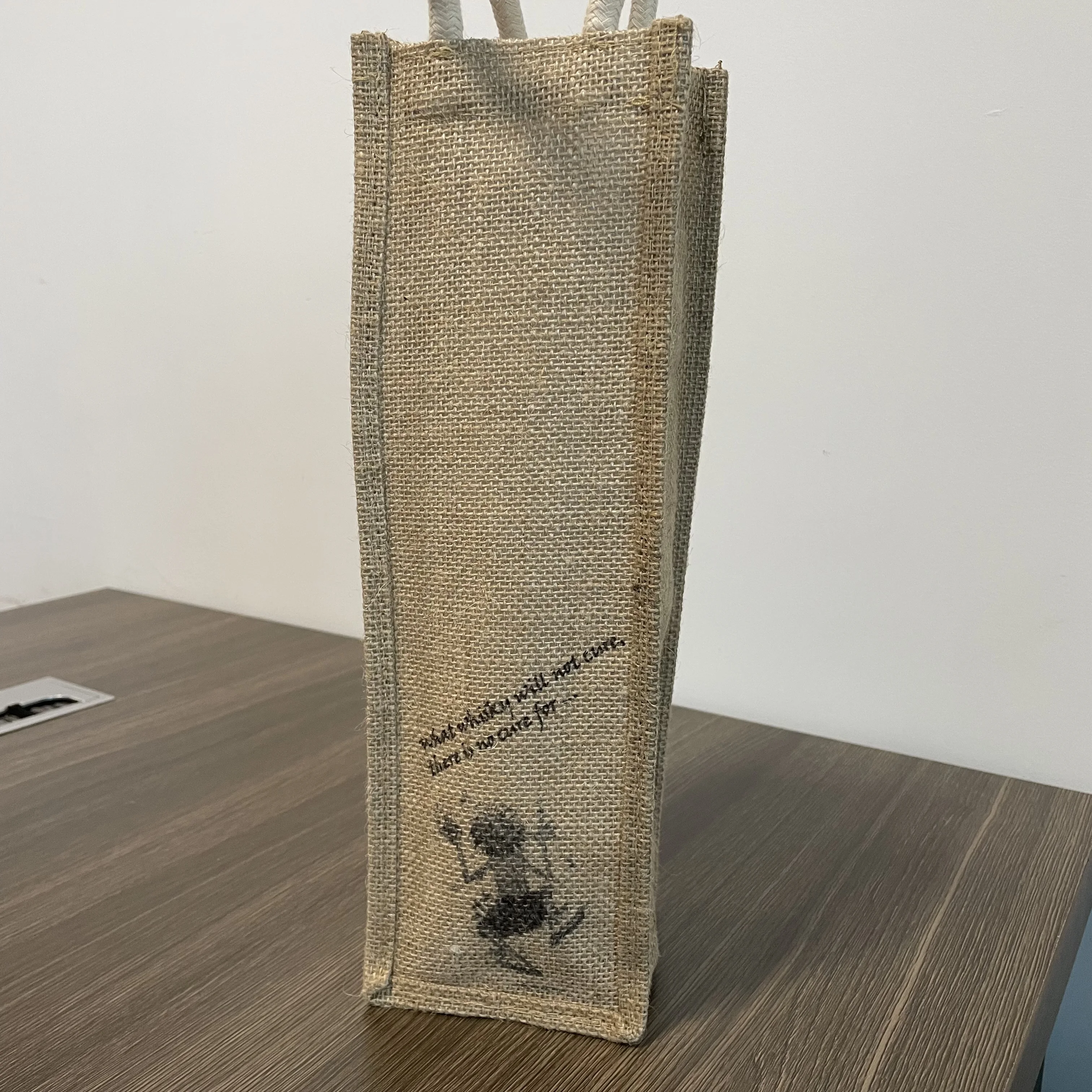 Personalized Wine Bags Jute Burlap With Logo Jute Jar Wine Bags Linen Jute Wine Bag Beer