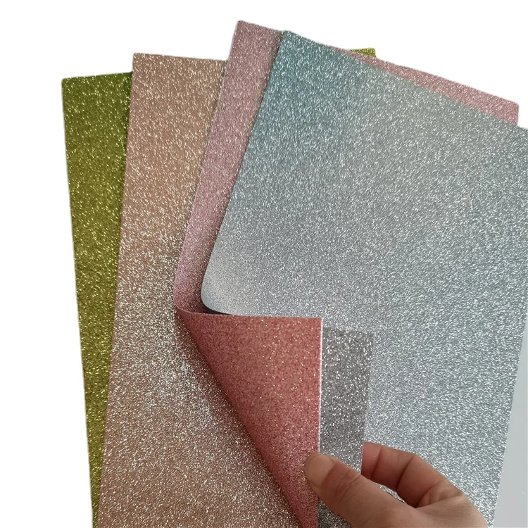 Customized High Quality Double Sided Glitter Paper Cardstock For Card Making