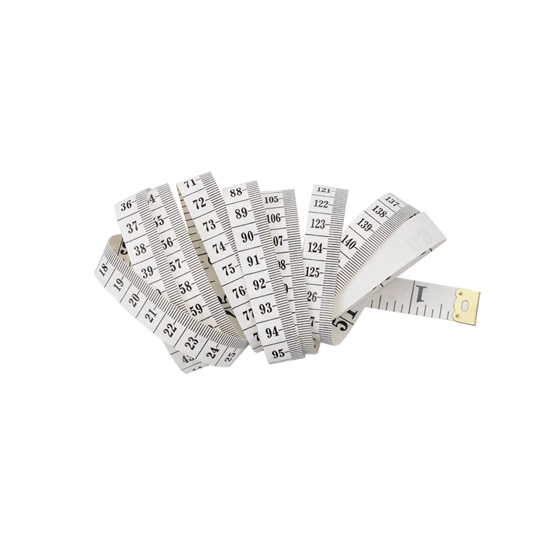 150 см/60 дюймов Фирменная пошив одежды измерительная лента Линейка рекламная Стекловолоконная текстильная лента измерение с вашим логотипом