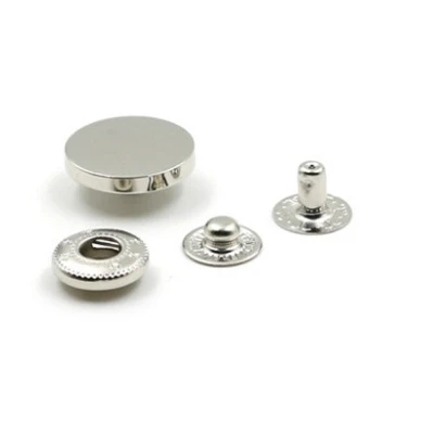 Custom Logo Gold Embossed Dome  Sewing Buttons Round Snap Button For Clothes Jeans Button